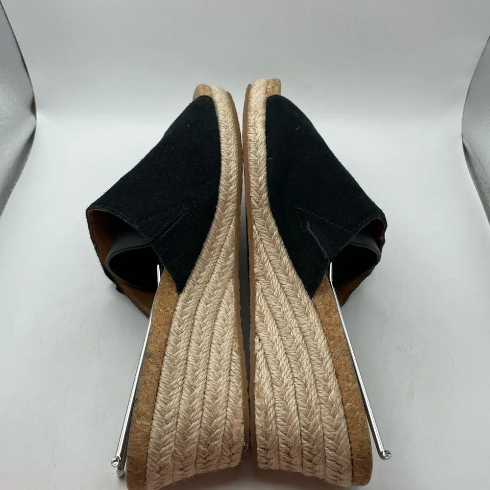 UGG Danes black fringe suede wedges size 7